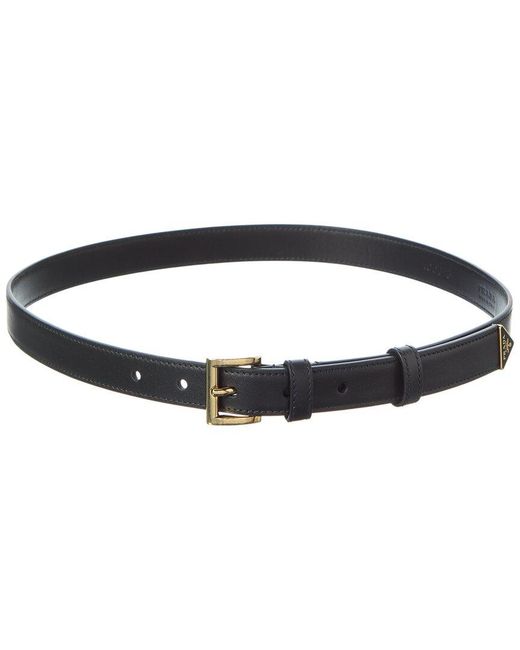 Prada Blue Leather Belt