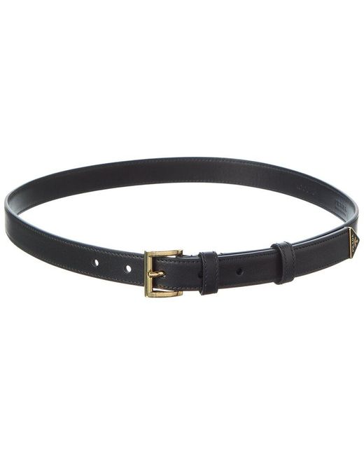 Prada Blue Leather Belt