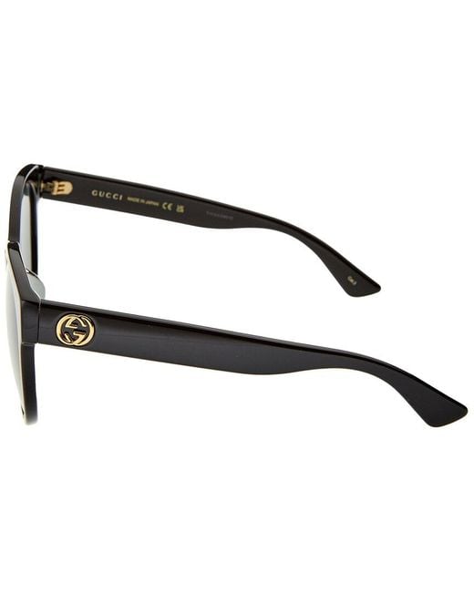 Gucci Black Gg0035San 56Mm Sunglasses