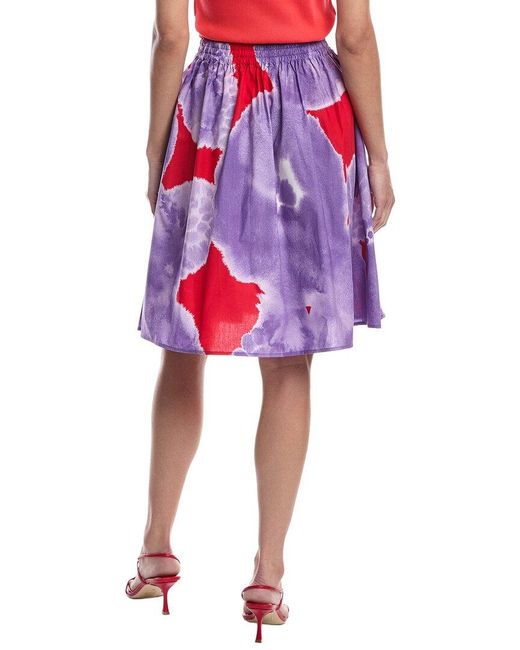 Marimekko Red Poiminnot Kehakukka Mini Skirt