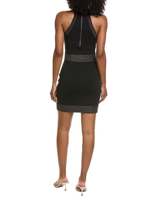 L'Agence Black Anissa Button Dress