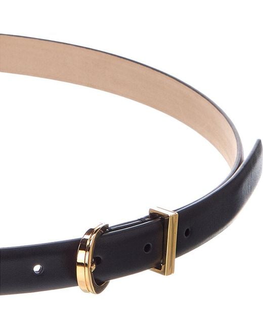 Khaite White Luna Leather Belt