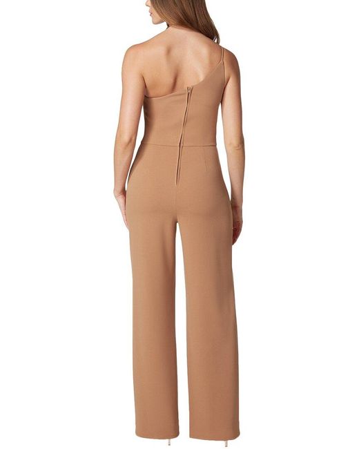 Bebe Natural One Shoulder Core Jumpsuit