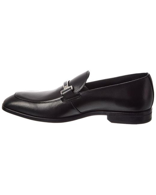 Bally Black Onisor Leather Loafer for men