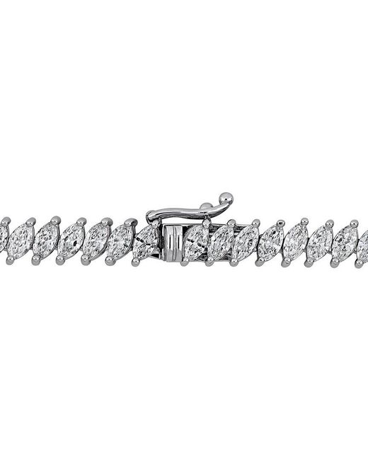 Created Forever Metallic 18K 14.61 Ct. Tw. Lab-Grown Diamond Tennis Toggle Necklace