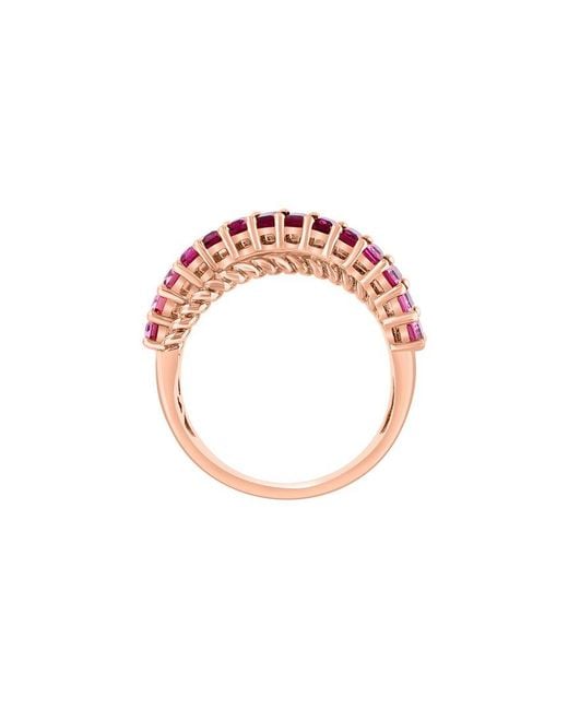Effy Fine Jewelry Pink 14K Rose 1.48 Ct. Tw. Diamond & Gemstone Ring