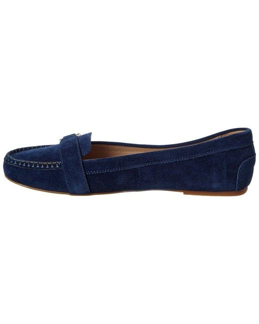 Jack Rogers Blue Hanover Suede Moccasin