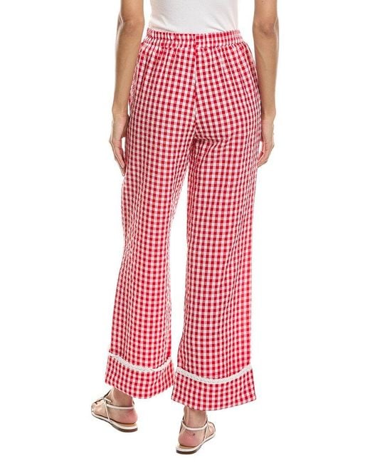 To My Lovers Red Check Pant