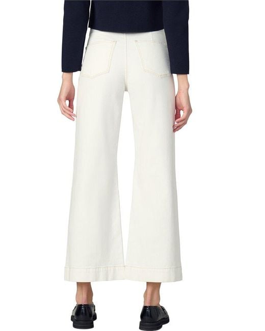 Joe's Jeans White The Ellia Wide Leg Ankle