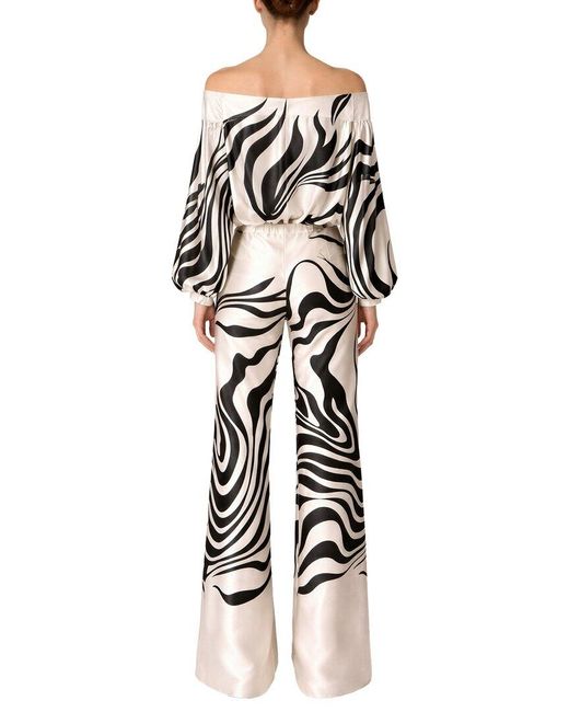 Esea White Blouse & Pant Set