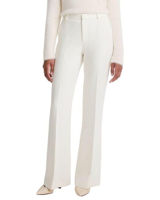 Vince White Mid-Rise Flare Trouser