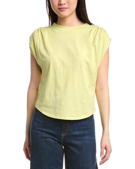 Nation Ltd Yellow Frankie Muscle T-Shirt