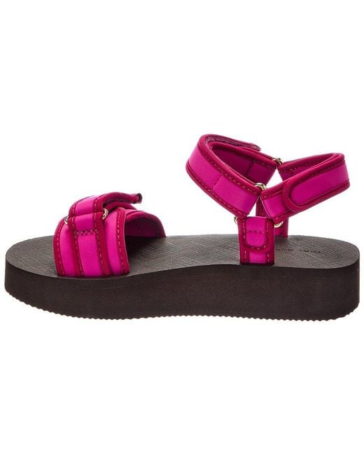 Tory Burch Pink Flatform Sport Neoprene Sandal