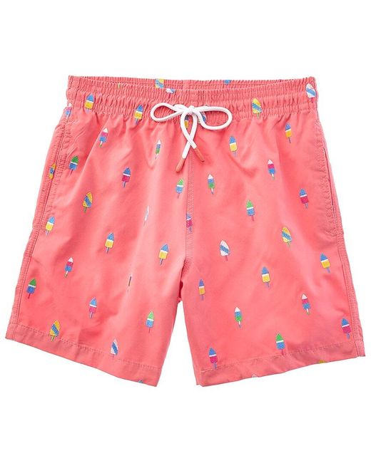 Trunks Surf & Swim Red Sano Swim Short for men