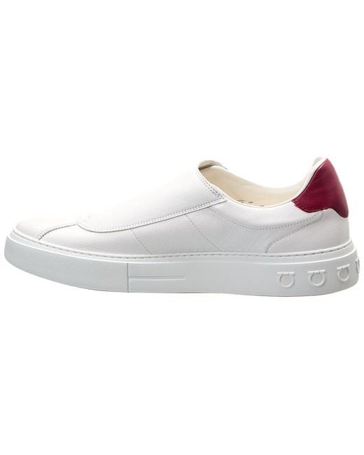 Ferragamo Pink Lima Leather Sneaker for men