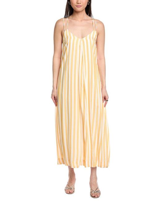 LOST AND WANDER Natural Sunburst Glow Maxi Dress