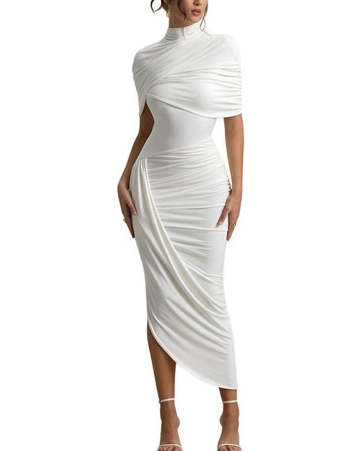 LEON GORI White Midi Dress