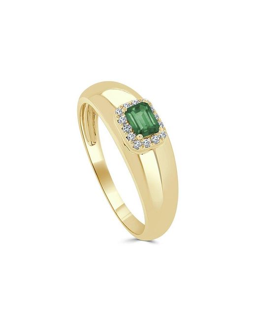 Sabrina Designs Metallic 14k 0.42 Ct. Tw. Diamond & Emerald Ring