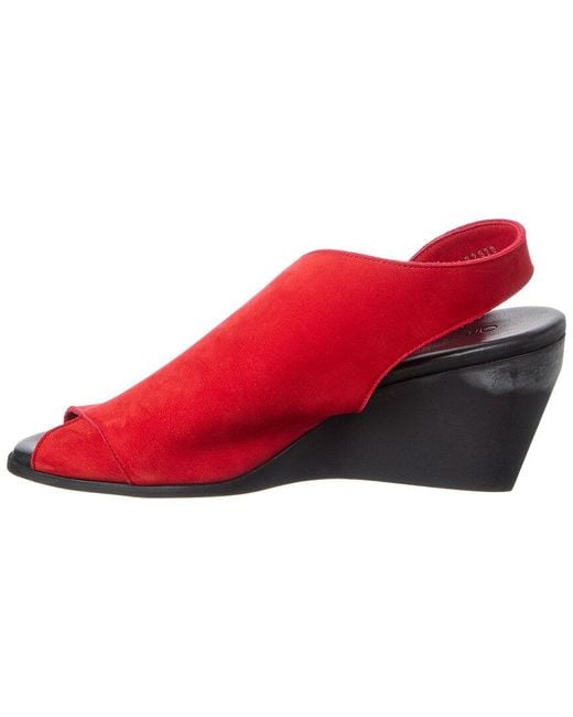Arche Red Egwael Leather Sandal