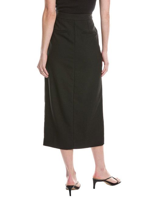 Ba&sh Black James Mid-Length Skirt