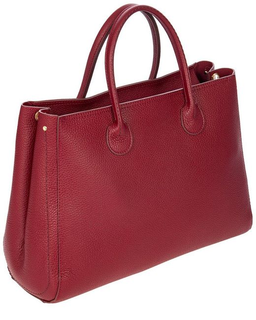 Bric's Bric’S Tulipano Leather Tote in Red | Lyst