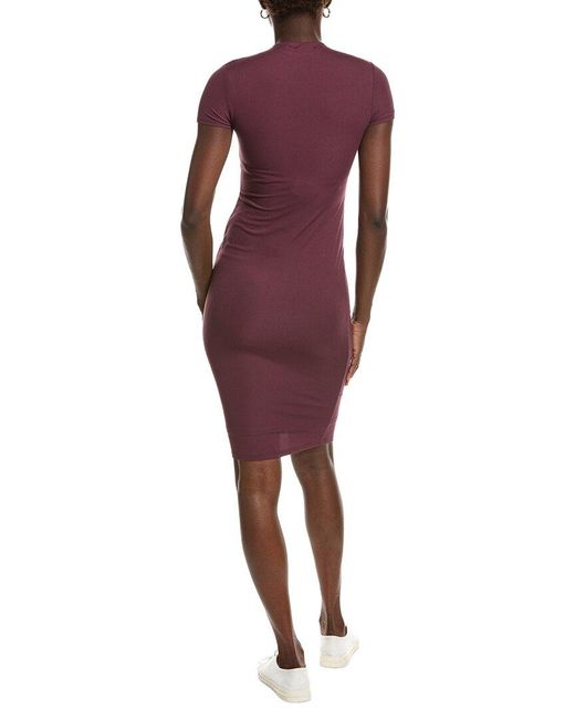 Marion Purple Bodycon Cap Sleeve Mini Dress