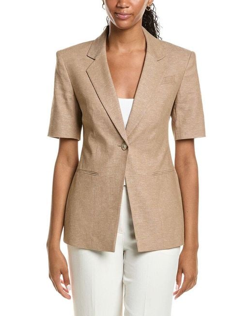 Kenneth Cole Natural Linen-Blend Jacket