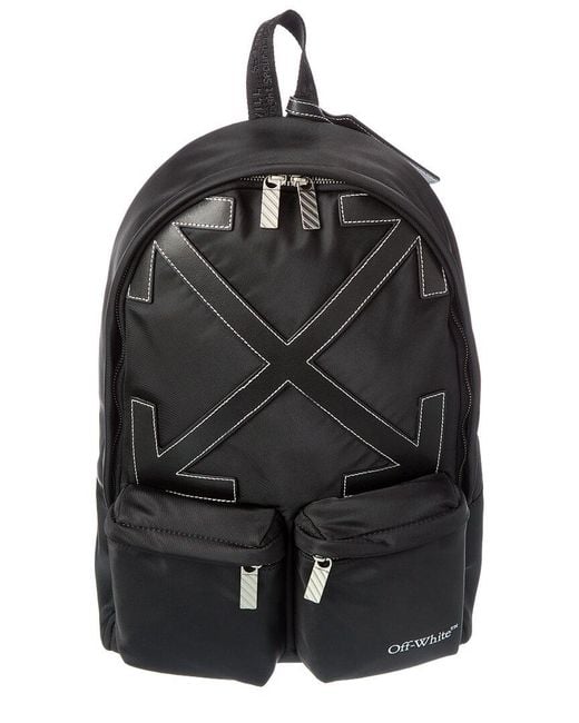 Off-White c/o Virgil Abloh Black Dome Double Pocket Backpack for men