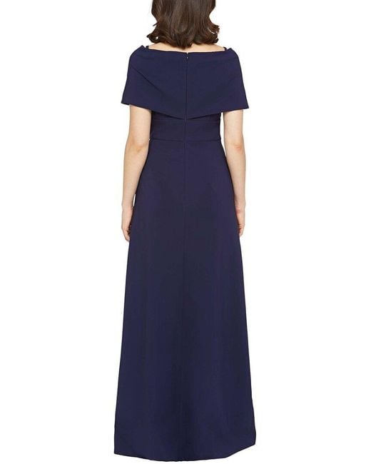 Kay Unger Blue Irelyn Walk Thru Jumpsuit