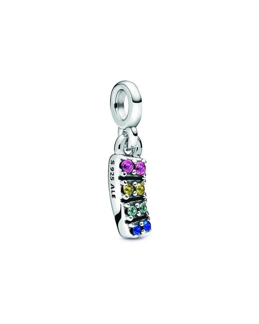 Pandora White Me Silver Crystal Rainbow Mini Dangle Charm
