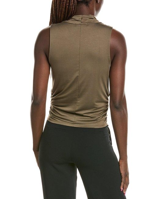 Michael Stars Green Anita Mock Neck Tank