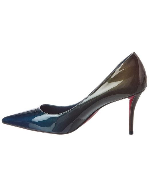 Christian Louboutin Blue Miss Z 80 Patent Pump