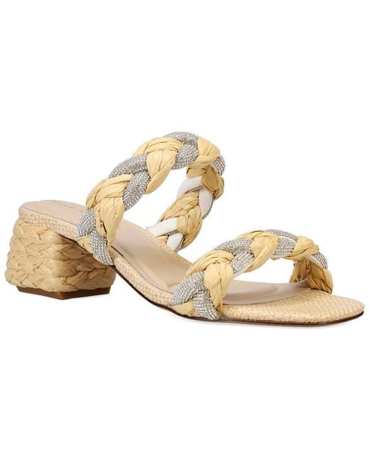 Pelle Moda Metallic Ivia Raffia Sandal