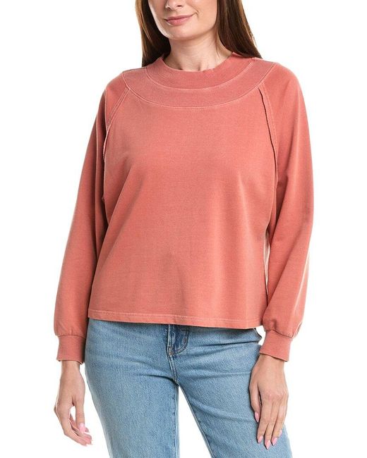 XCVI Red Xenith Pullover