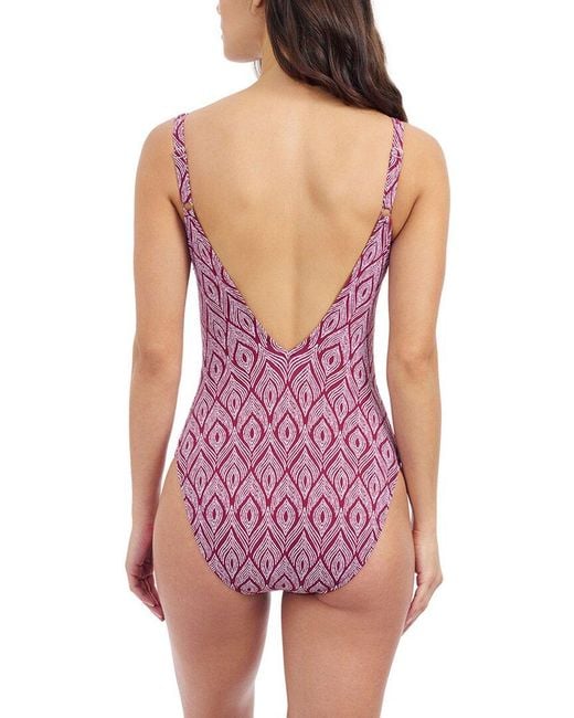 Gottex Purple Plume One-Piece