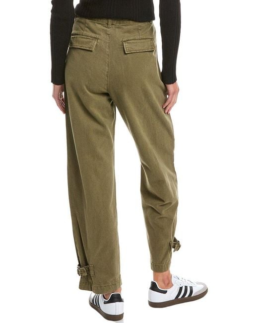 Ba&sh Green Pleated Pant