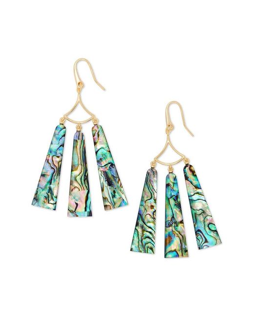 Kendra Scott Blue Layton 14K Statement Earrings
