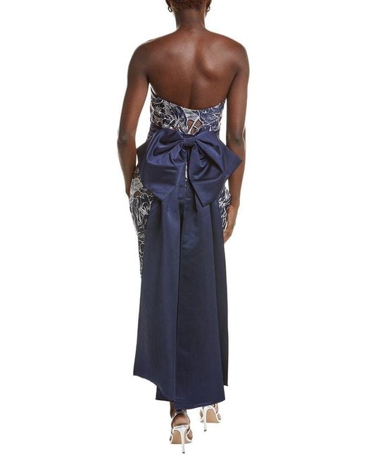 Marchesa Blue Gown