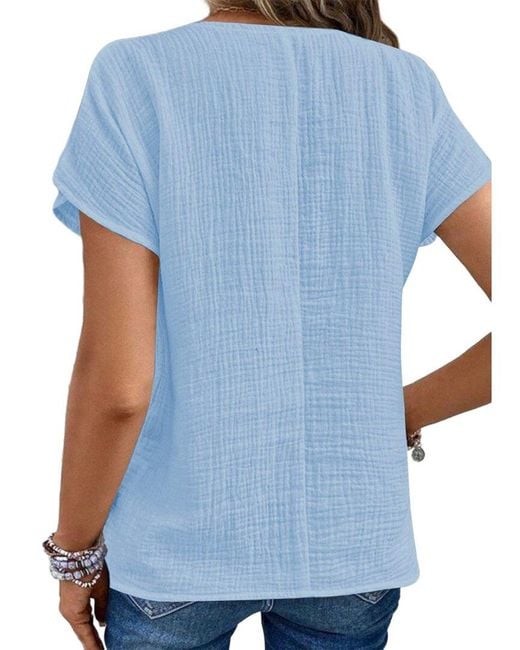 Emma way Blue Blouse