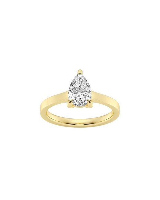 Lab Grown Diamonds Metallic 14K 0.50 Ct. Tw. Lab-Grown Diamond Solitaire Engagement Ring