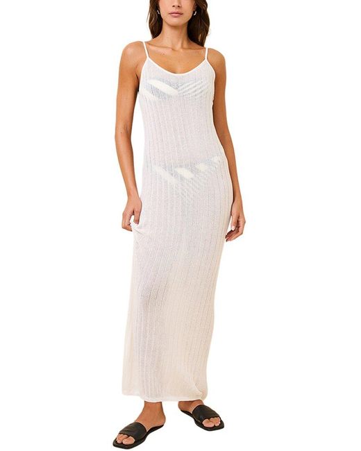 Solid & Striped White The Felice Linen-Blend Dress