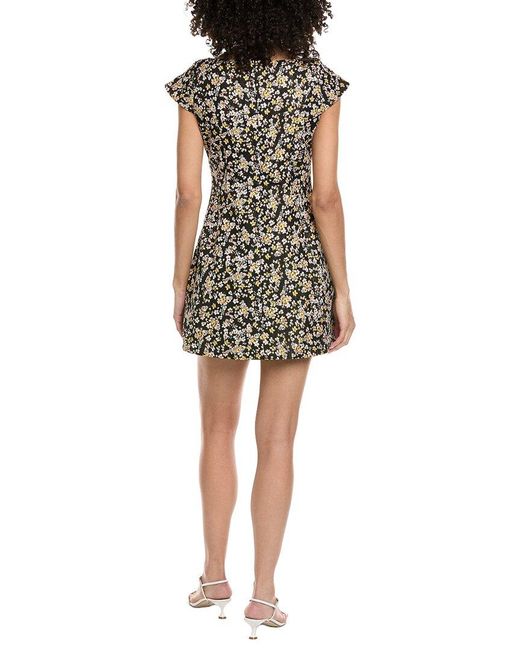 Amanda Uprichard Black Abella Mini Dress