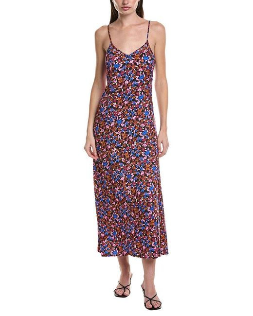 Saltwater Luxe Purple Tank Midi Dress