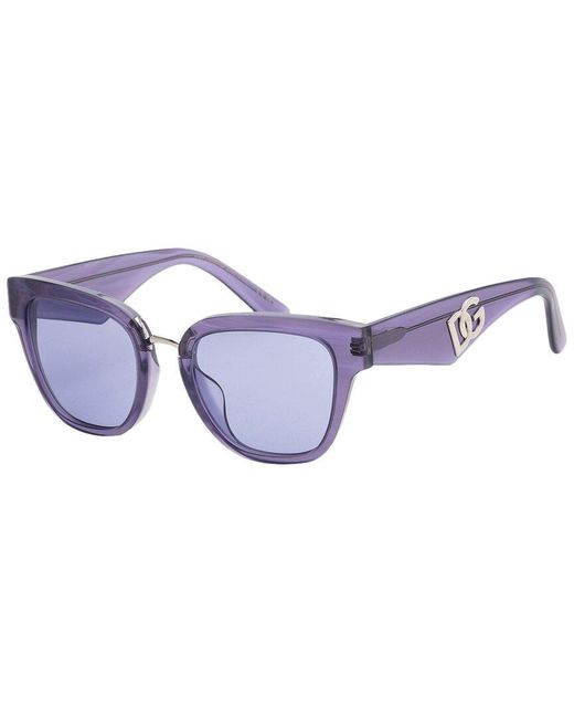 Dolce & Gabbana Blue Dg4437f 51mm Sunglasses