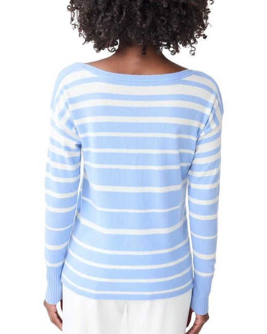 J.McLaughlin Blue Marin Cashmere Sweater