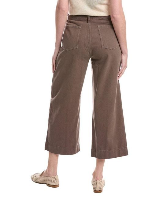 Eileen Fisher Brown Wide Cropped Pant