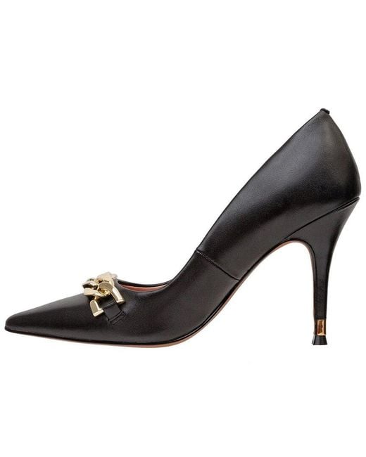 Linea Paolo Black Pandora-L Leather Pump