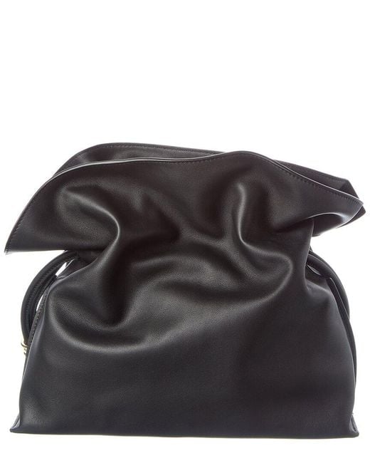 Loewe Black Flamenco Medium Leather Bucket Bag