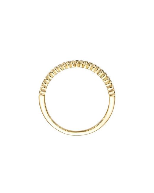 Genevive Jewelry Metallic Rachel Glauber 14K Plated Cz Plated Ring