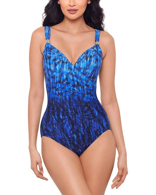 Miraclesuit Blue Paka Mayan Siren One-Piece